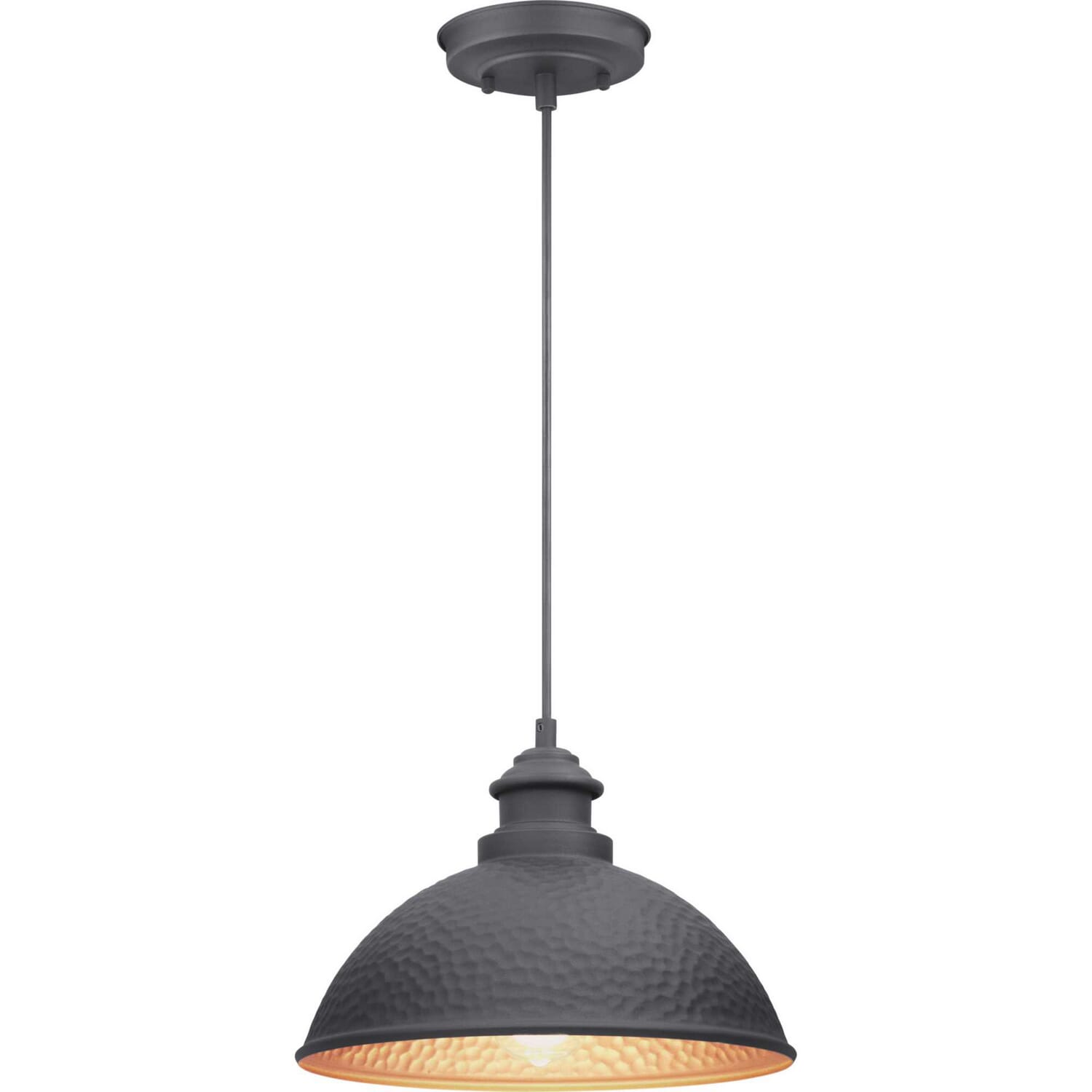 Black One Light Hanging Lantern from the Englewood Collection