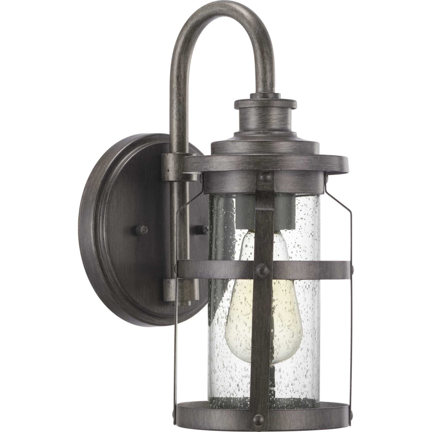 Antique Pewter One Light Wall Lantern from the Haslett Collection