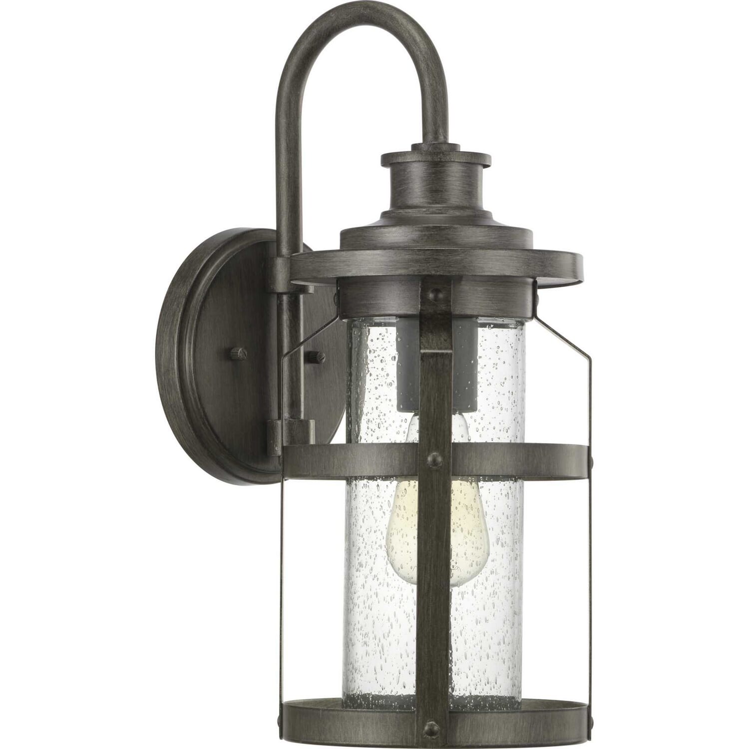 Antique Pewter One Light Wall Lantern from the Haslett Collection