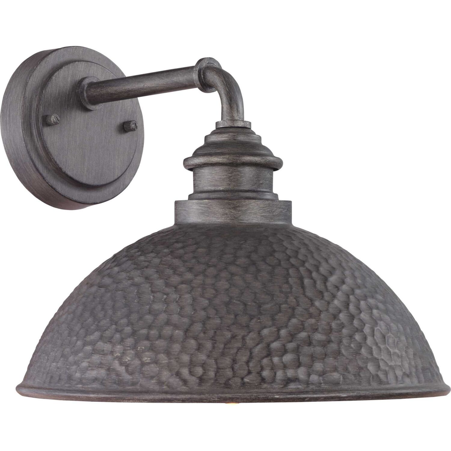 Antique Pewter One Light Wall Lantern from the Englewood Collection