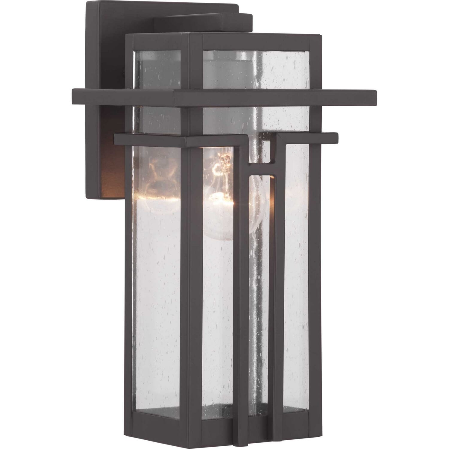 Antique Bronze One Light Wall Lantern from the Boxwood Collection