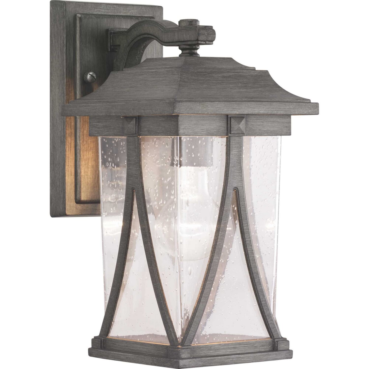 Antique Pewter One Light Wall Lantern from the Abbott Collection