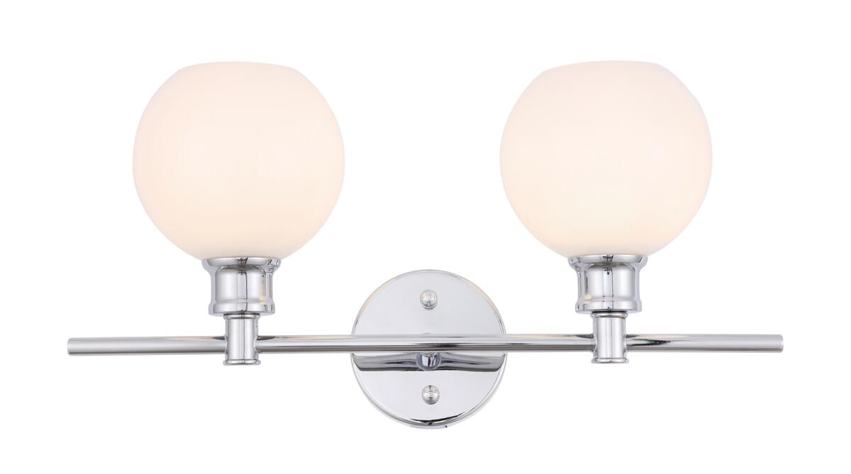Collier 2-Light Wall Sconce in Chrome