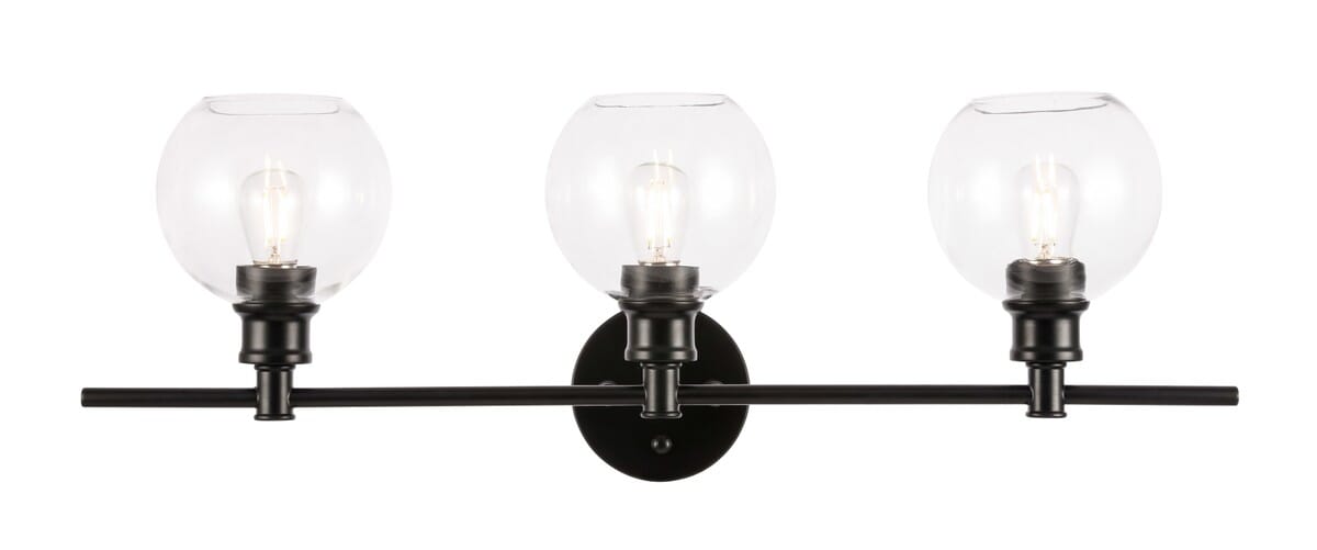 Collier 3-Light Wall Sconce in Black