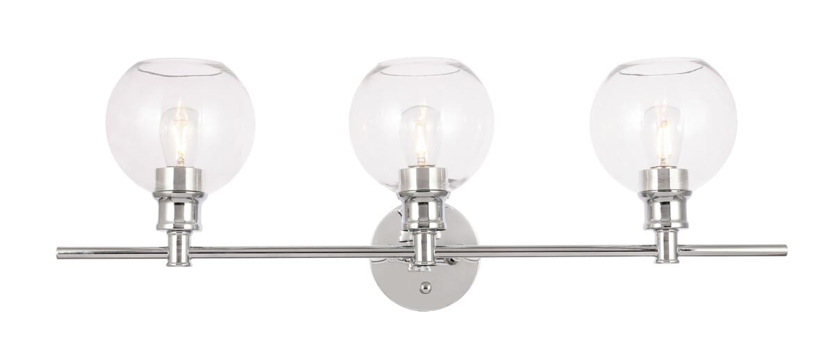 Collier 3-Light Wall Sconce in Chrome