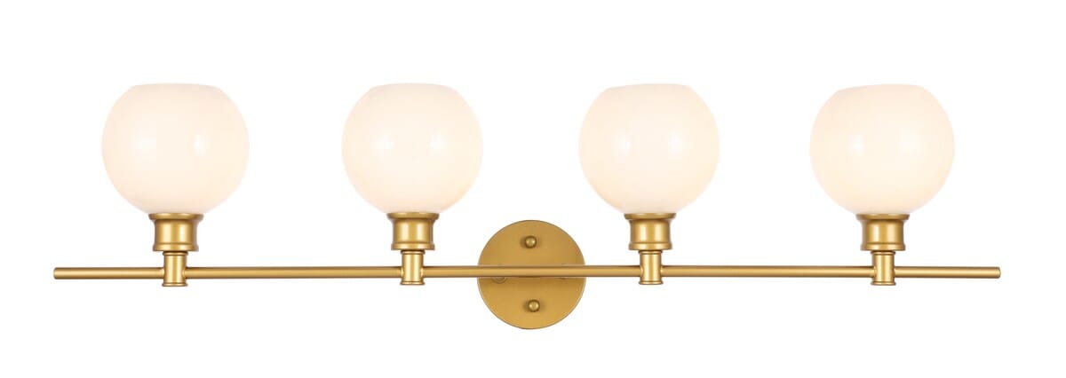 Collier 4-Light Wall Sconce in Brass