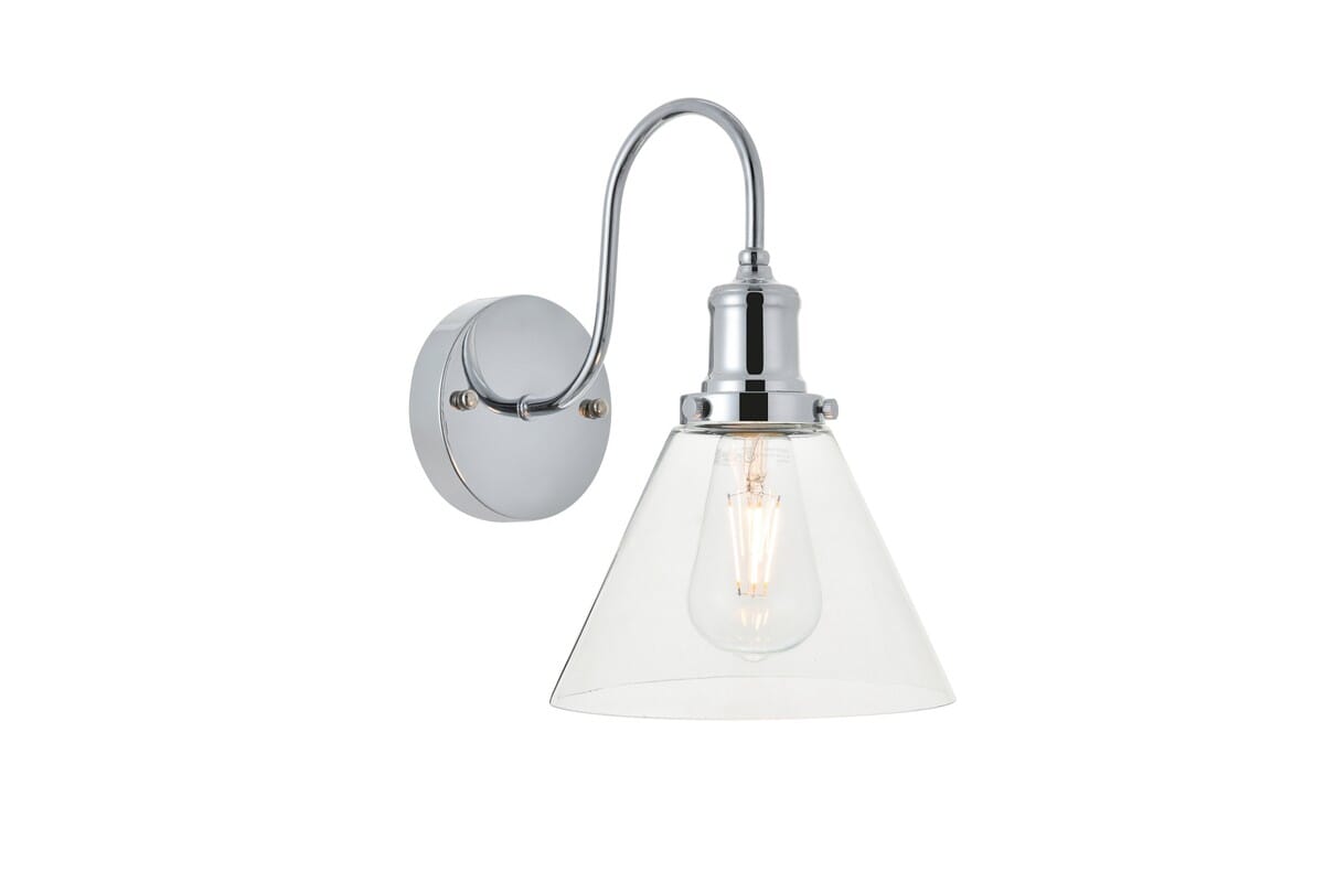 Histoire 1-Light Wall Sconce in Chrome