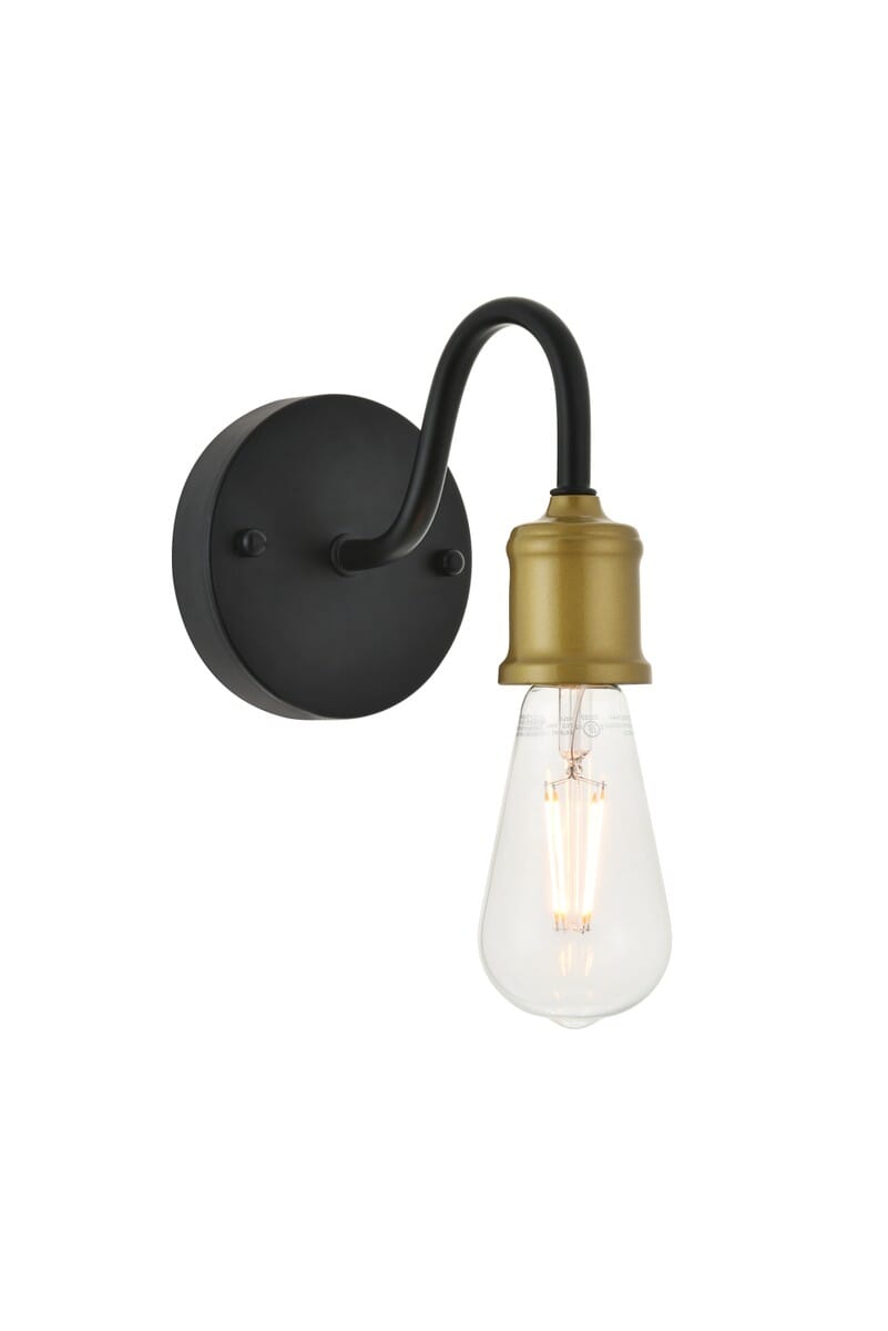 Serif 1-Light Wall Sconce in brass