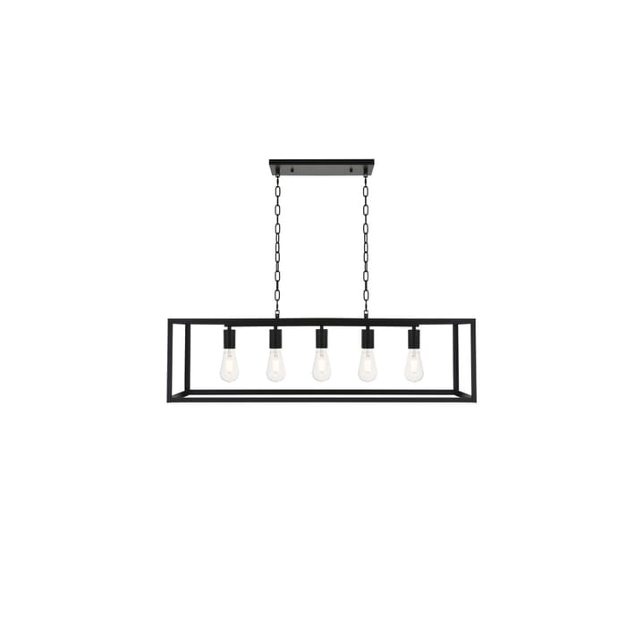 Resolute 5-Light Pendant in black Resolute 5-Light Pendant in black