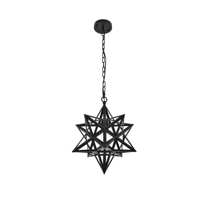Nocturne 1-Light Pendant in black Nocturne 1-Light Pendant in black