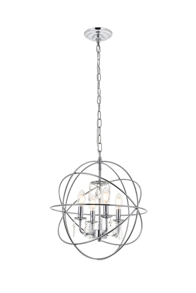 Wallace 4-Light Pendant in Chrome