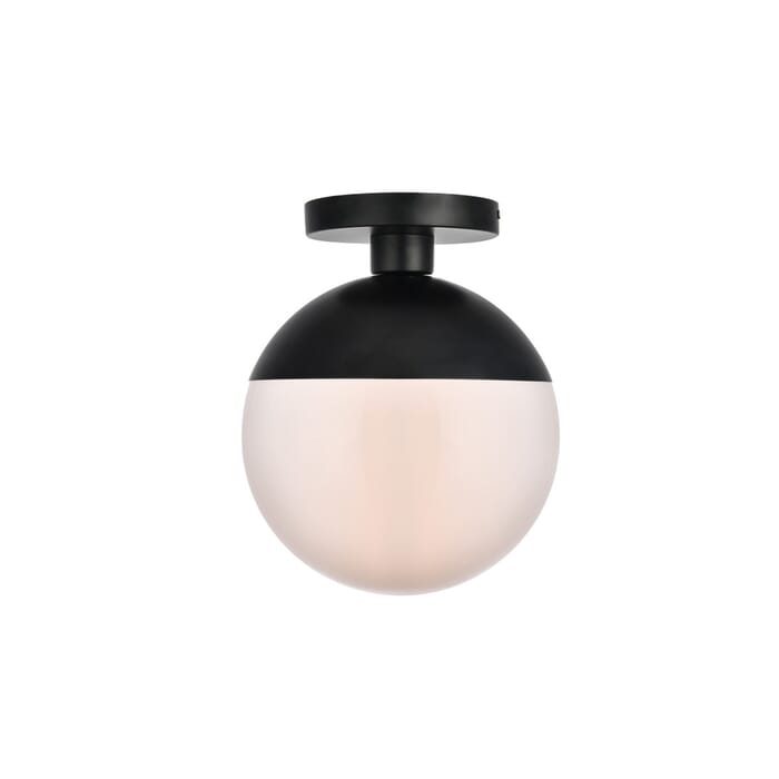 Eclipse 1-Light Flush Mount in Black Eclipse 1-Light Flush Mount in Black