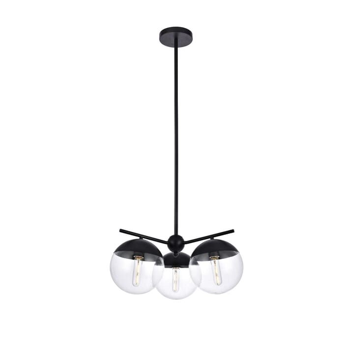 Eclipse 3-Light Pendant in Black Eclipse 3-Light Pendant in Black