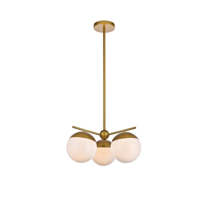 Eclipse 3-Light Pendant in Brass Eclipse 3-Light Pendant in Brass