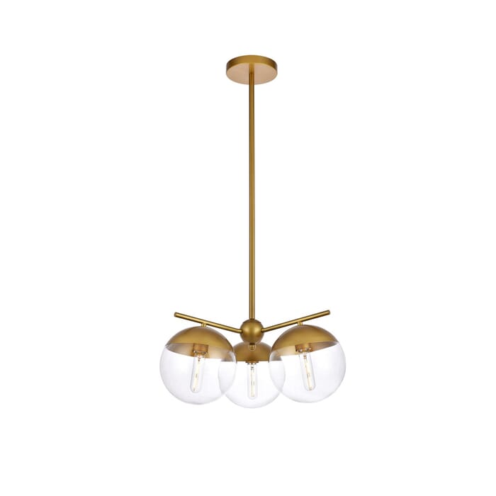Eclipse 3-Light Pendant in Brass Eclipse 3-Light Pendant in Brass