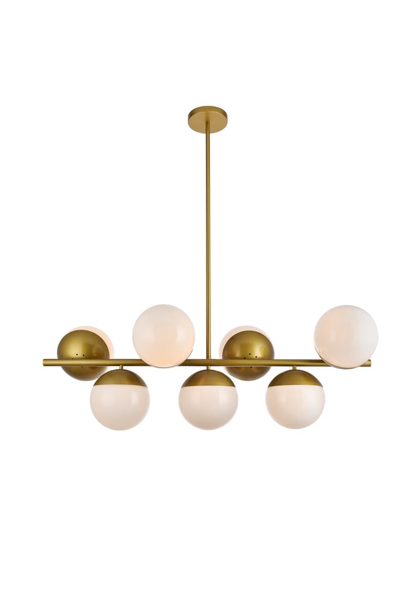 Eclipse 7-Light Pendant in Brass