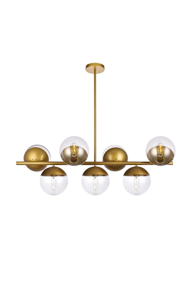Eclipse 7-Light Pendant in Brass