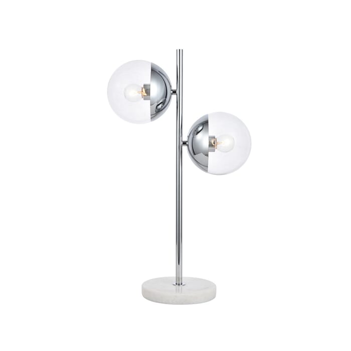 Eclipse 2-Light Table Lamp in Chrome Eclipse 2-Light Table Lamp in Chrome