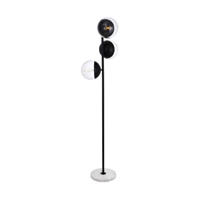 Eclipse 3-Light Floor Lamp in Black Eclipse 3-Light Floor Lamp in Black