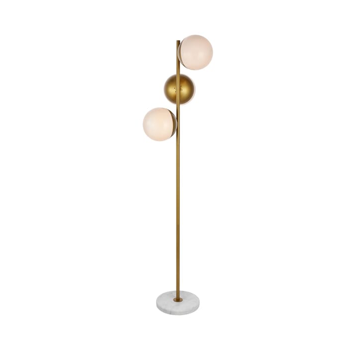 Eclipse 3-Light Floor Lamp in Brass Eclipse 3-Light Floor Lamp in Brass