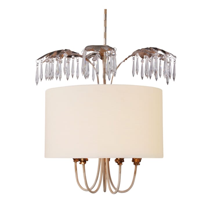 Antoinette 5-Light Pendant in Gold and Silver leaf Antoinette 5-Light Pendant in Gold and Silver leaf