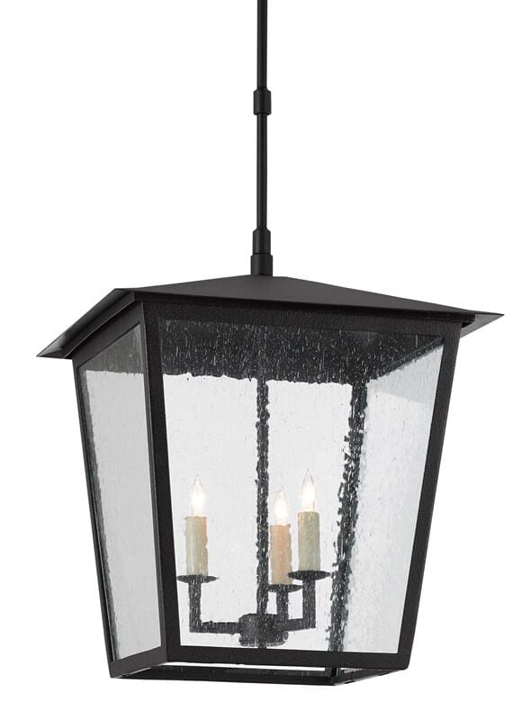 3-Light 23" Bening Large Outdoor Lantern in Midnight