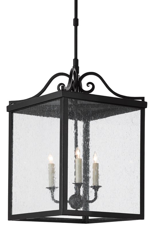 Giatti Large Outdoor Lantern in Midnight -  Currey & Company, 9500-0006