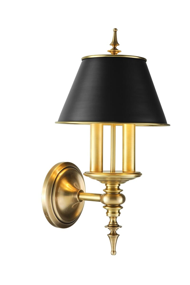 Cheshire 2-Light 18" Wall Sconce in Aged Brass