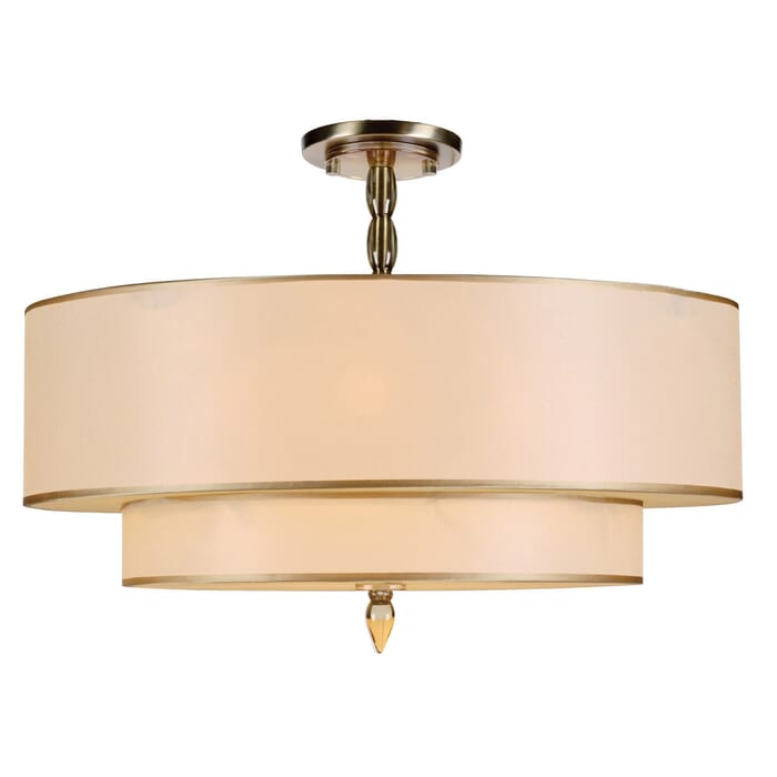 Crystorama Luxo 5-Light 26" Ceiling Light in Antique Brass Crystorama Luxo 5-Light 26" Ceiling Light in Antique Brass
