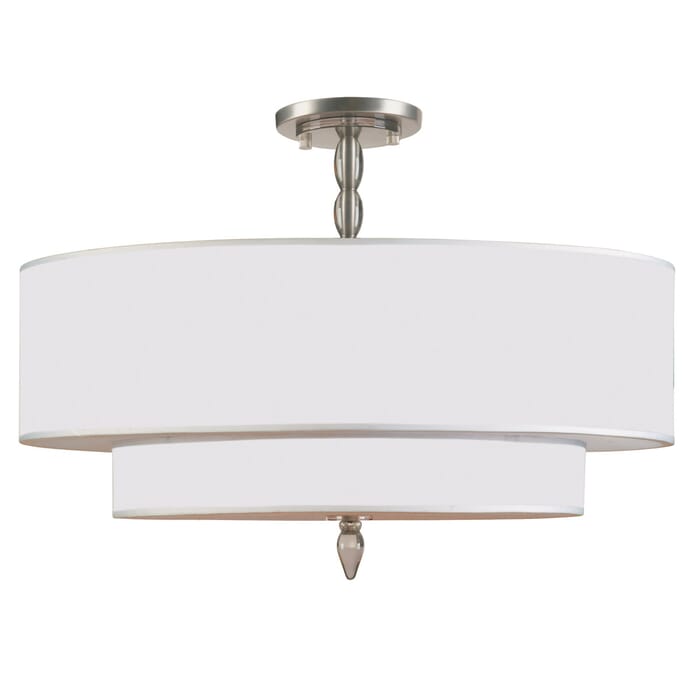 Crystorama Luxo 5-Light 26" Ceiling Light in Satin Nickel Crystorama Luxo 5-Light 26" Ceiling Light in Satin Nickel