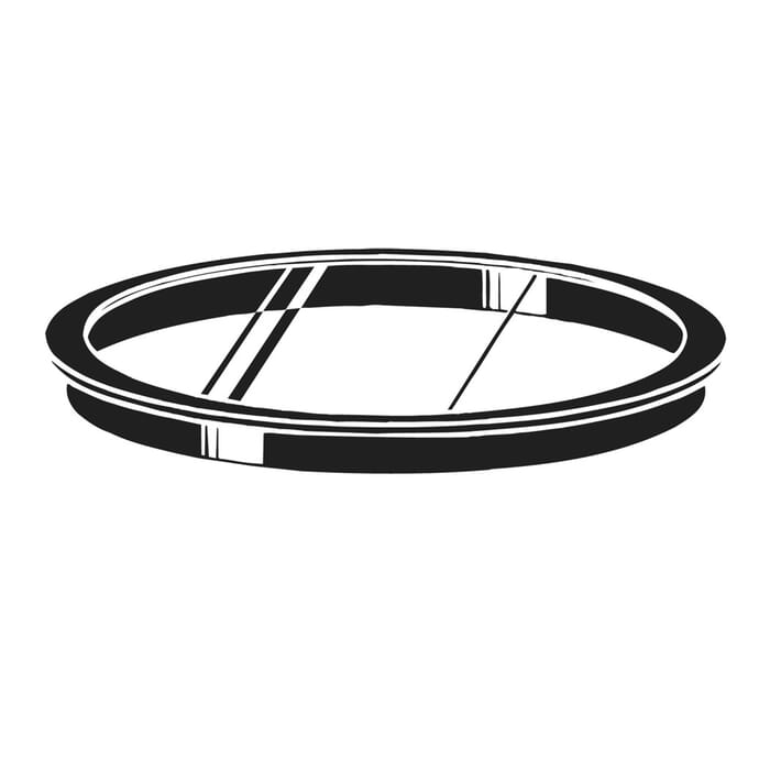 Kichler Lighting 6" Clear Tempered Glass Outdoor Accessory Lens in Black Kichler Lighting 6" Clear Tempered Glass Outdoor Accessory Lens in Black