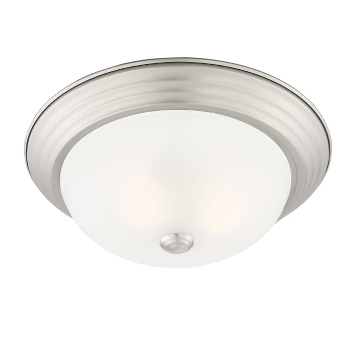 Decorative Flushmount 2-Light Flushmount in Pewter Decorative Flushmount 2-Light Flushmount in Pewter
