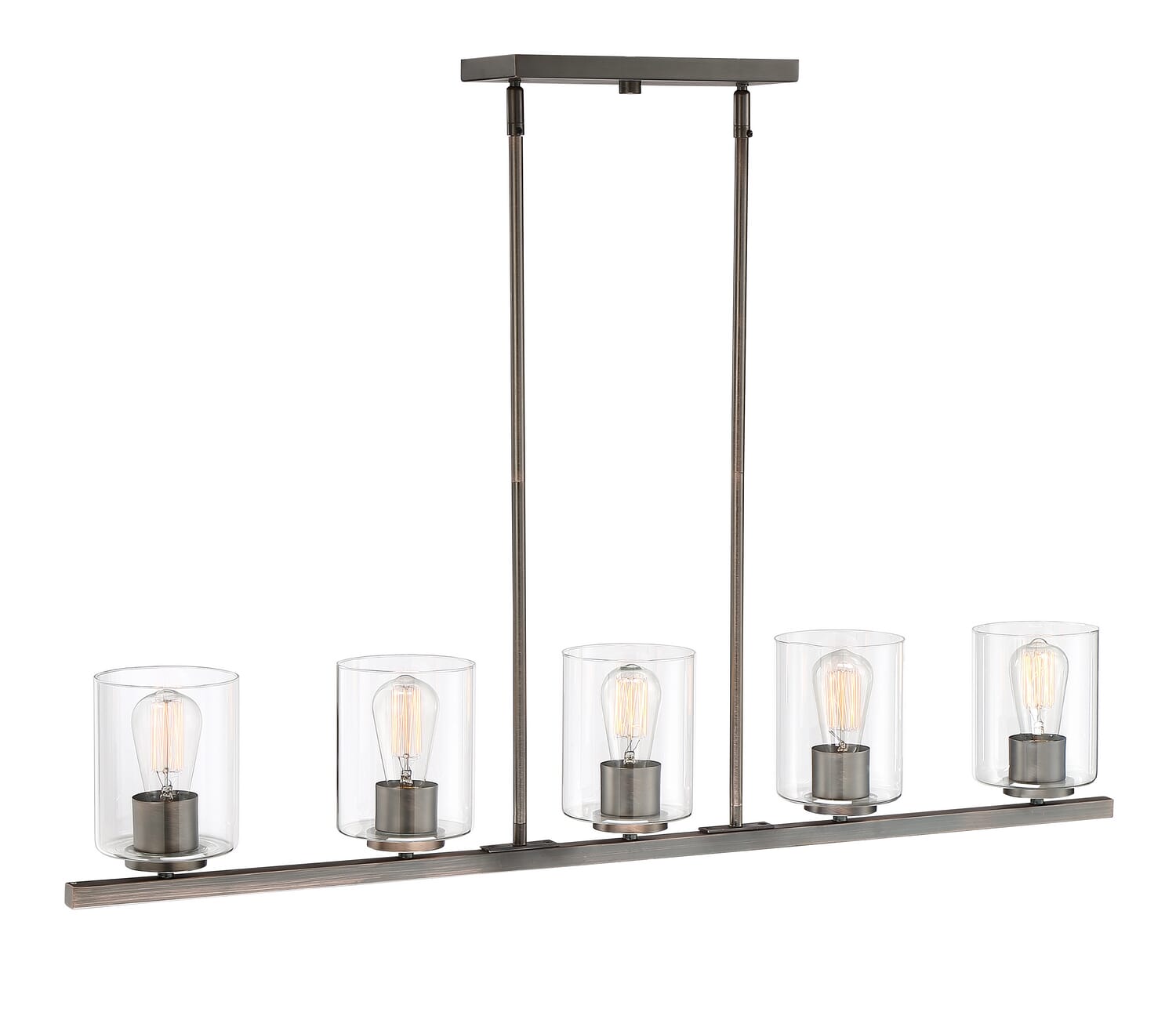 Liam 5-Light Island Pendant in Bronze (Satin Copper)