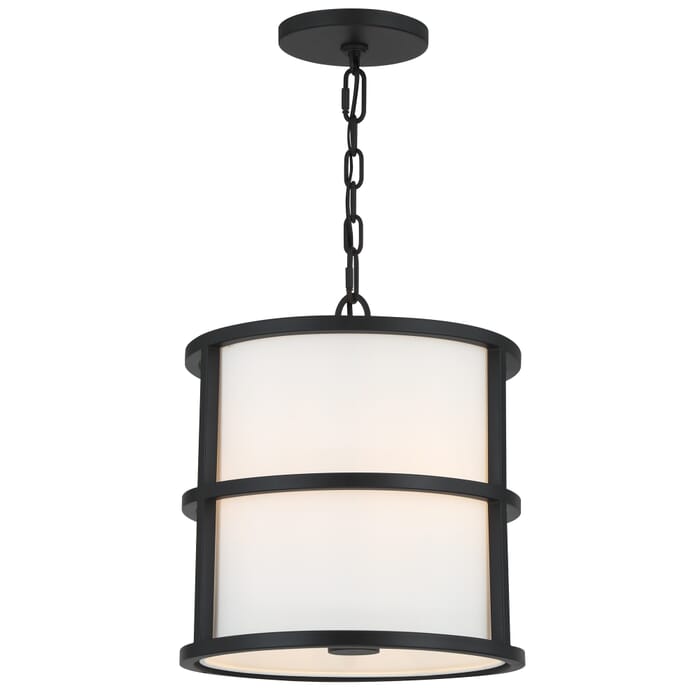 Crystorama Hulton 3-Light Pendant Light in Matte Black Crystorama Hulton 3-Light Pendant Light in Matte Black