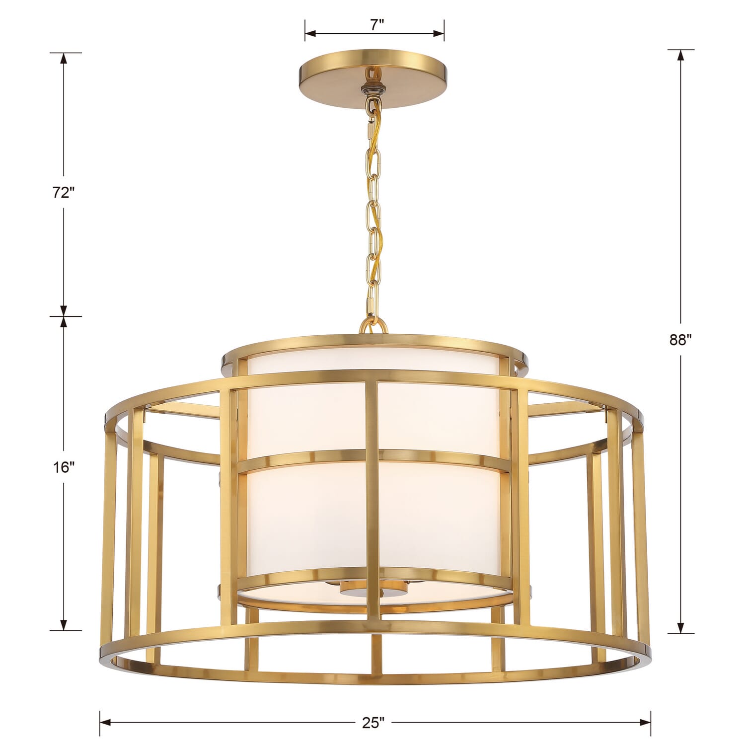 Hulton 5-Light Chandelier in Luxe Gold