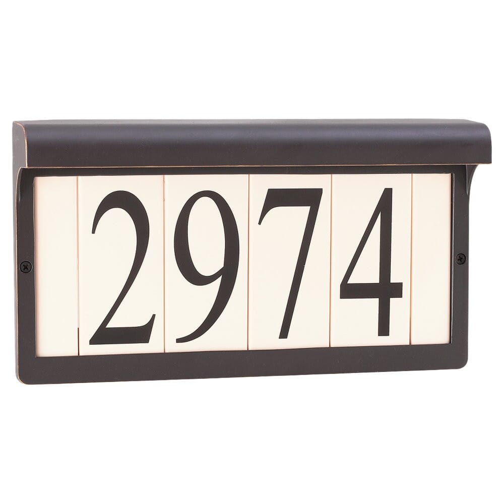 Address Light 2-Light 12" Brick & Step Light in Antique Bronze