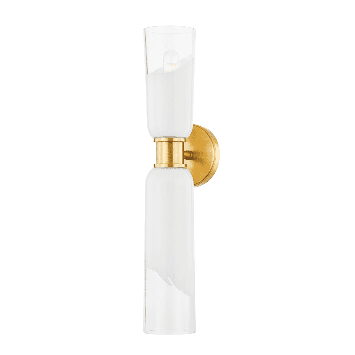 Wasson 2-Light Wall Sconce in Aged Brass