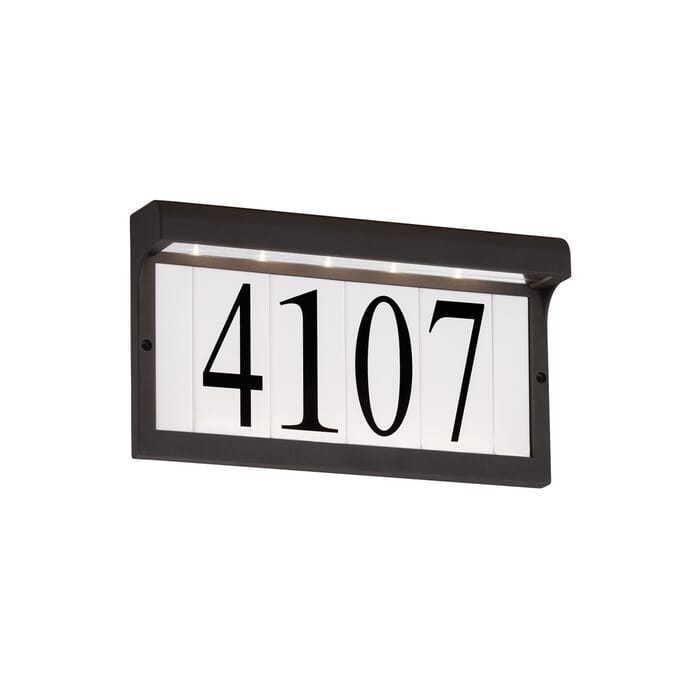 Sea Gull LED Address Light 12" Brick & Step Light in Black Sea Gull LED Address Light 12" Brick & Step Light in Black