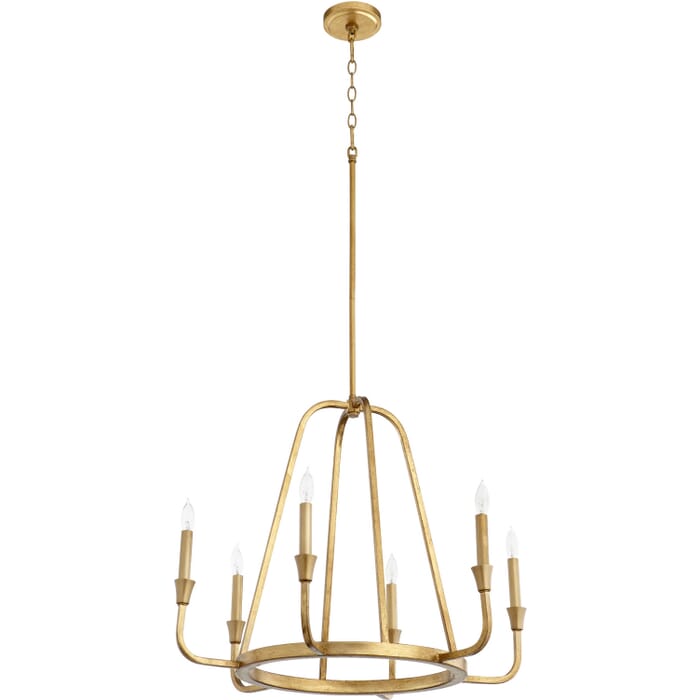 Six Light Chandelier by Quorum Six Light Chandelier by Quorum