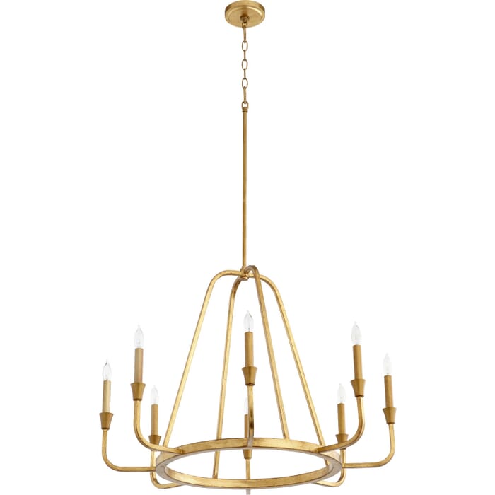 Eight Light Chandelier by Quorum Eight Light Chandelier by Quorum