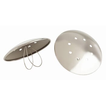 Arteriors Disc Bulb Covers in Polished Nickel