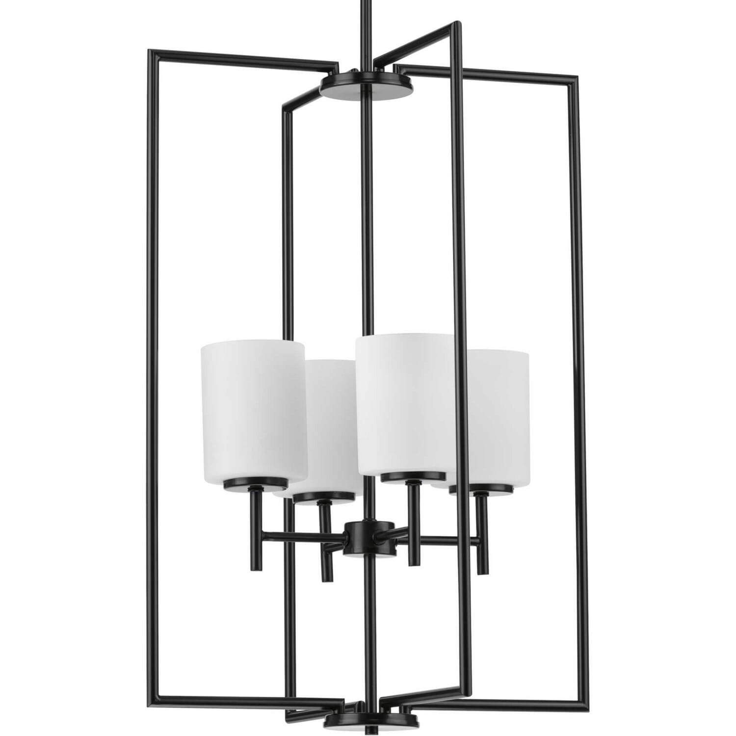 Black Four Light Foyer Pendant from the Replay Collection