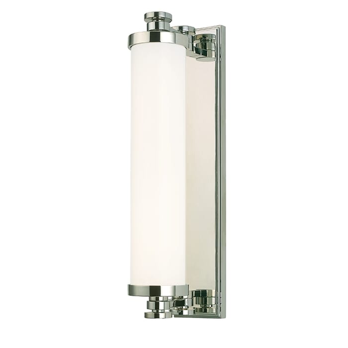 Hudson Valley Sheridan 3" Bathroom Vanity Light in Polished Nickel Hudson Valley Sheridan 3" Bathroom Vanity Light in Polished Nickel