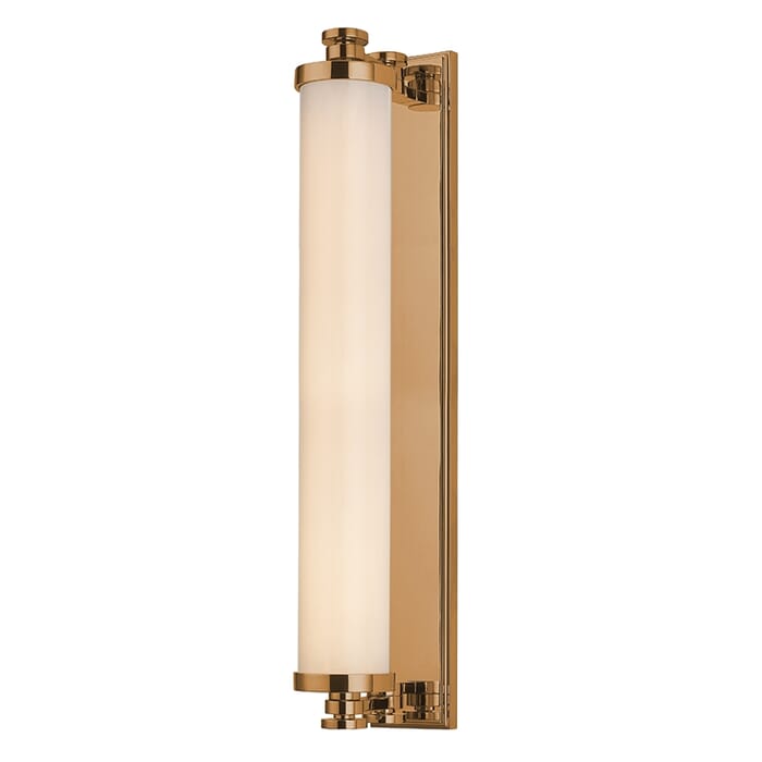 Hudson Valley Sheridan 3" Bathroom Vanity Light in Aged Brass Hudson Valley Sheridan 3" Bathroom Vanity Light in Aged Brass
