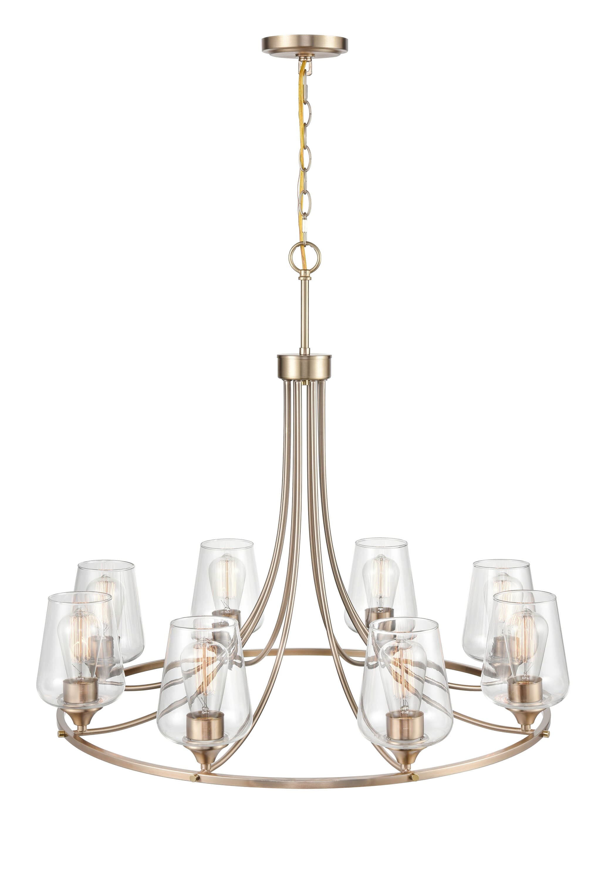 Millennium Ashford 8-Light Chandelier in Modern Gold