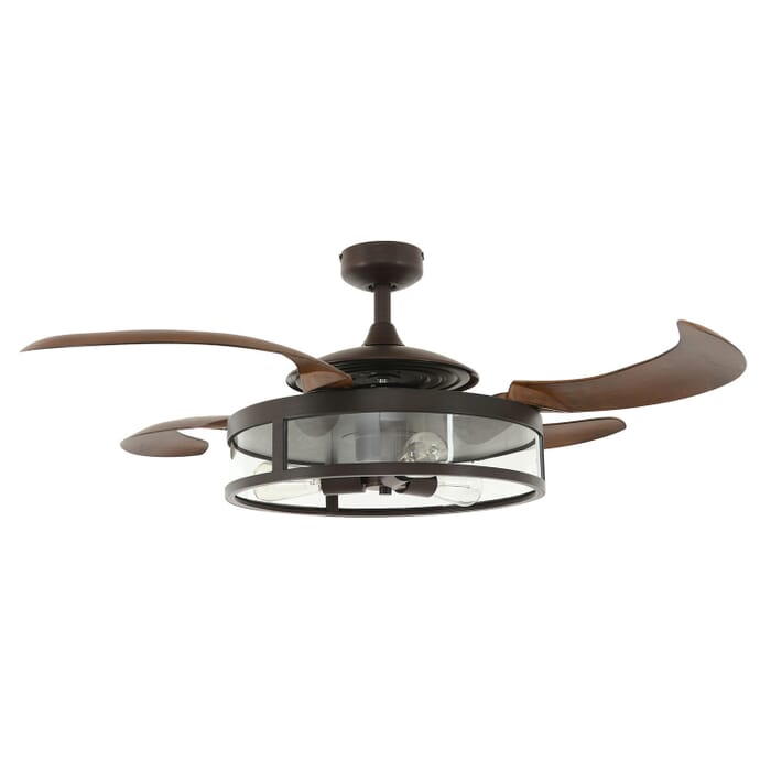 Classic 3-Light 48in Fandelier in Oil Rubbed Bronze and Dark Koa Classic 3-Light 48in Fandelier in Oil Rubbed Bronze and Dark Koa