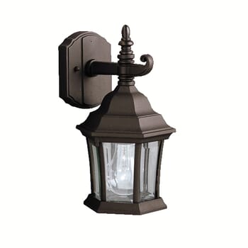 Kichler Lighting Townhouse 1-Light 11.75" Small Outdoor Wall in Black Finish