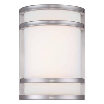 The Great Outdoors Bay View 10" Outdoor Wall Light in Brushed Stainless Steel