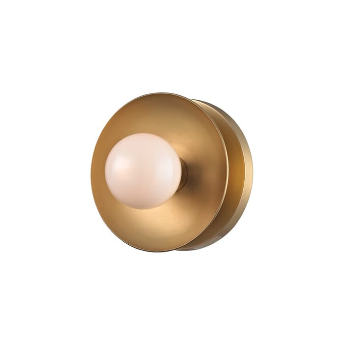 Hudson Valley Julien 5" Bathroom Vanity Light in Aged Brass Hudson Valley Julien 5" Bathroom Vanity Light in Aged Brass