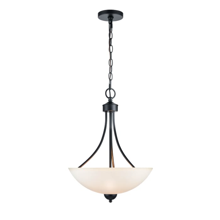 Millennium 3-Light Pendant Light in Matte Black Millennium 3-Light Pendant Light in Matte Black